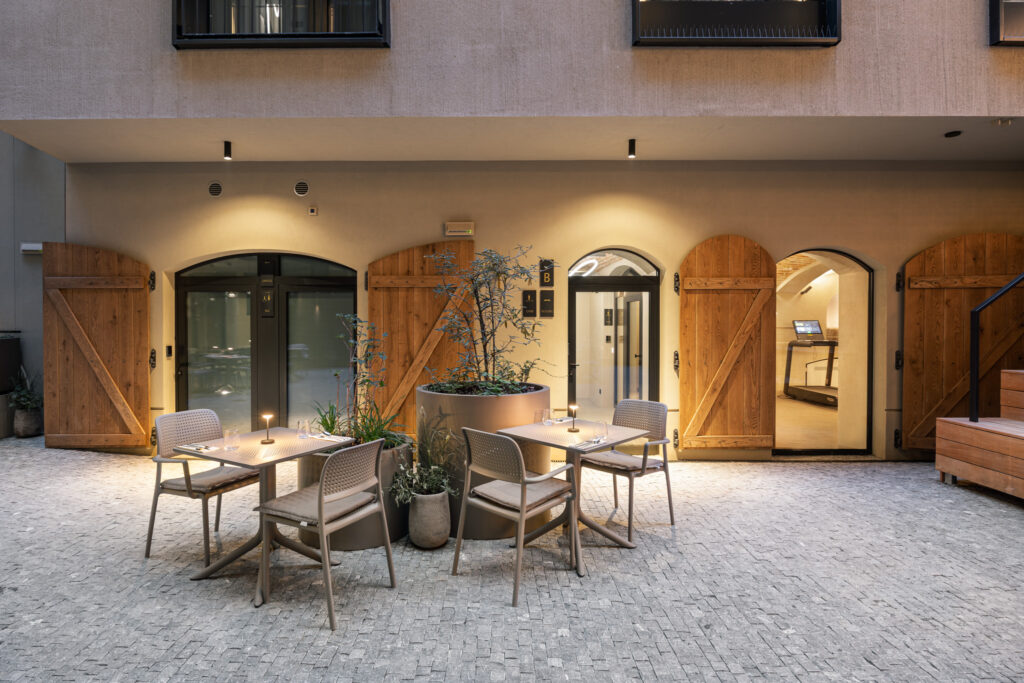 Fotografie designového butikového hotelu v Praze.